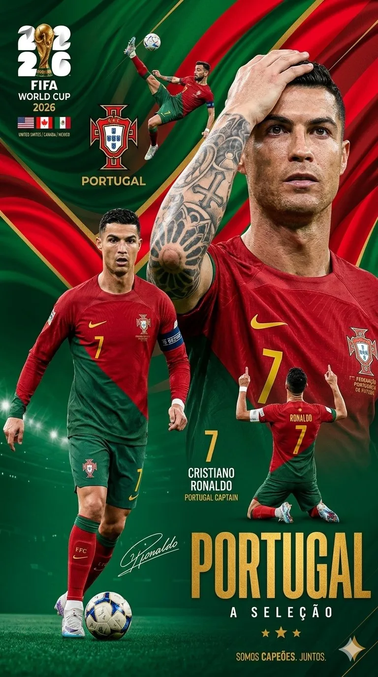 2026 fifa world cup portugal national team poster — After