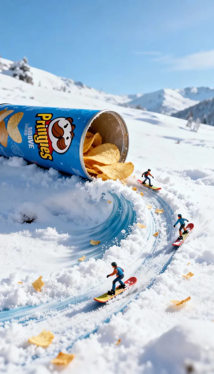 Potato chips snowboarding track — After