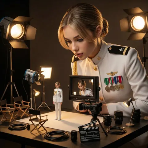 Miniature director tiny set