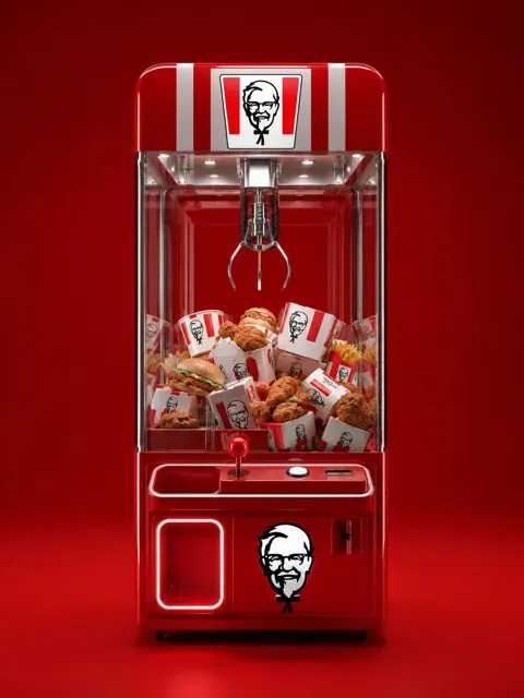 Futuristic brand premium arcade claw machine