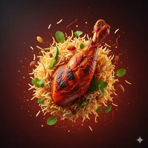 Spicy biryani explosion