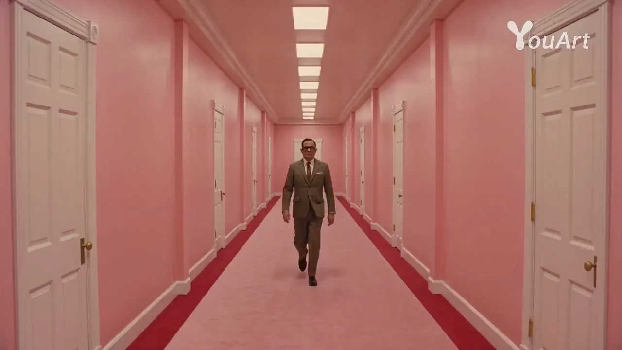 Wes anderson pastel symmetry trailer — Sonra