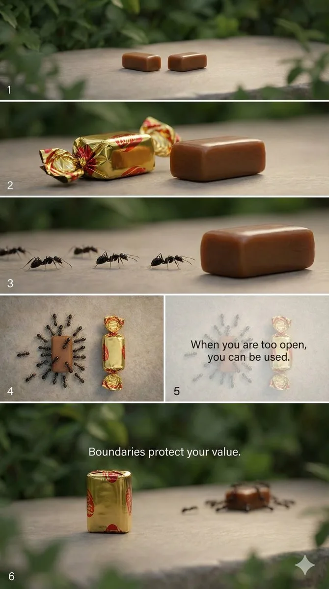 Toffee boundaries metaphor — After