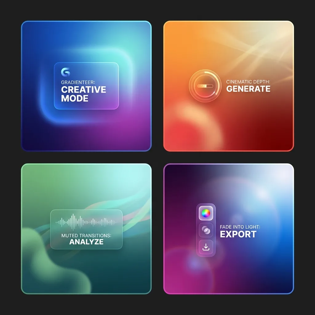 Cinematic depth soft gradient — Sonra