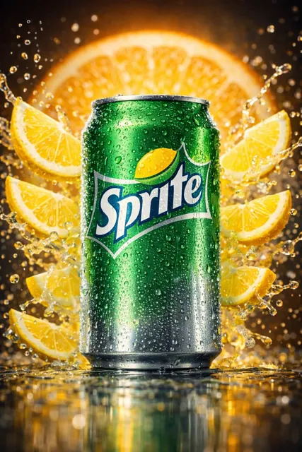 Icy sprite lime explosion splash