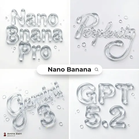 Abstract liquid typography