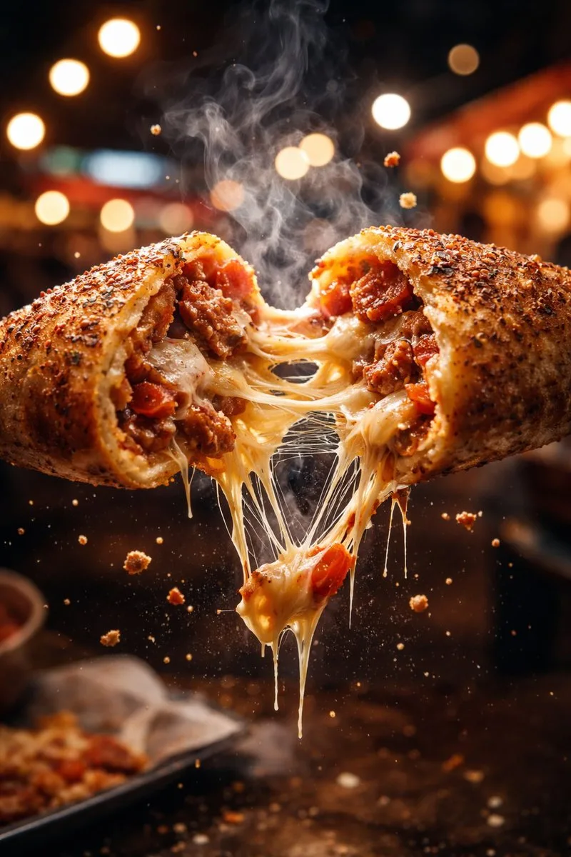 Night market cheese explosion — Sonra