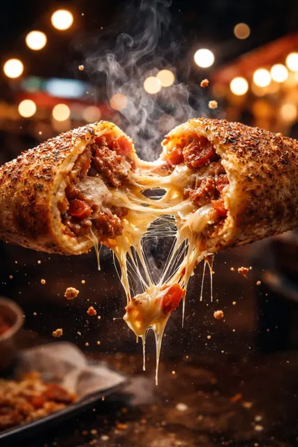 Night market cheese explosion