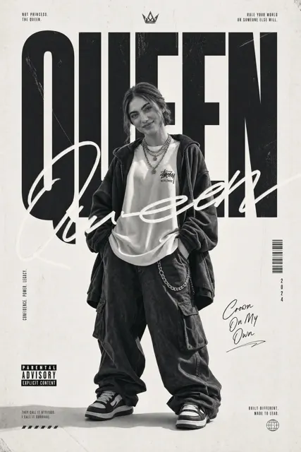 Monochrome streetwear editorial poster 1779091041699