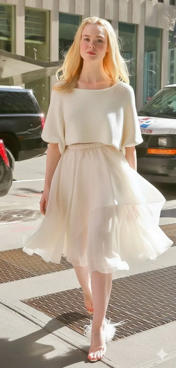 Nyc street blonde minimalist — Sonra