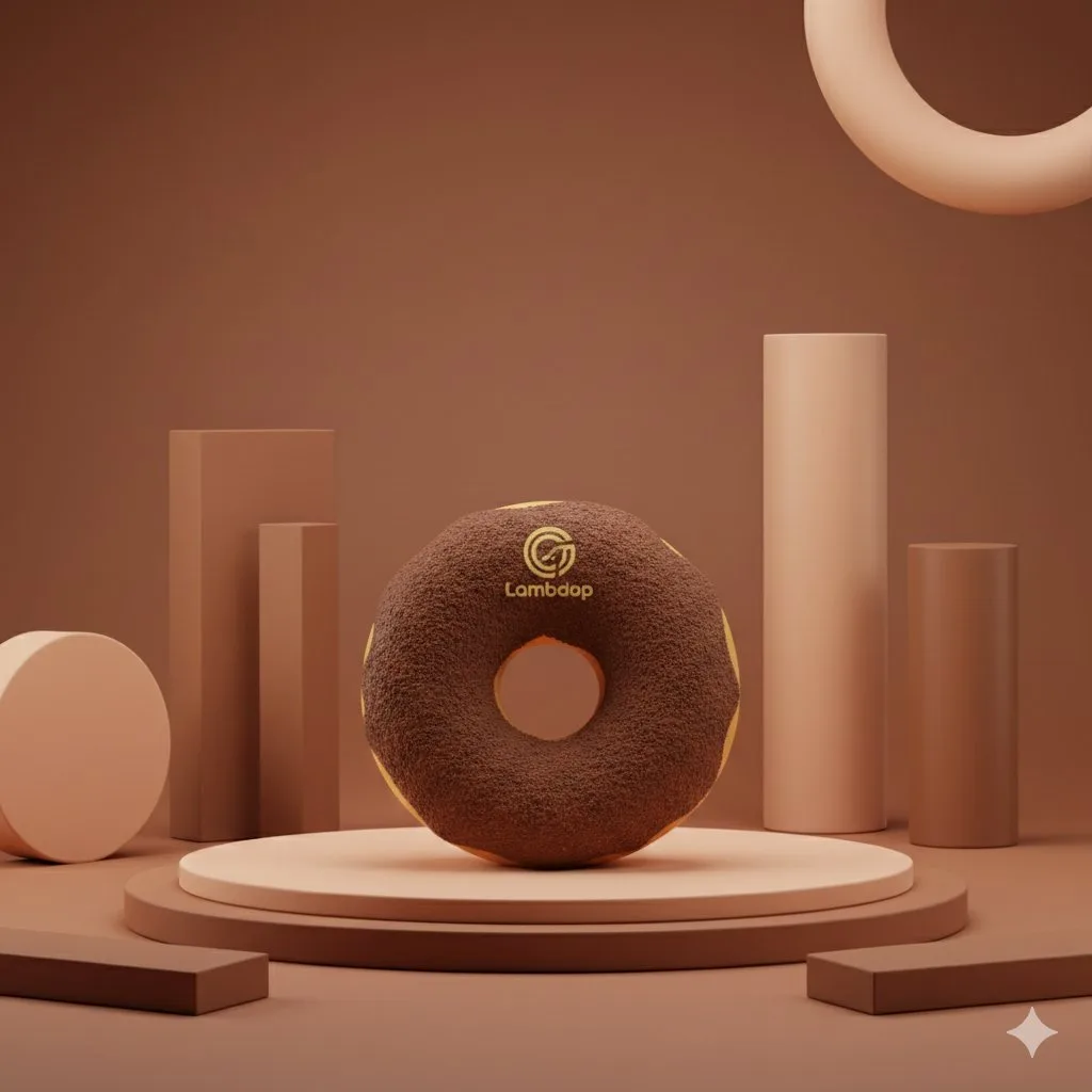 Warm monochrome donut photography — After