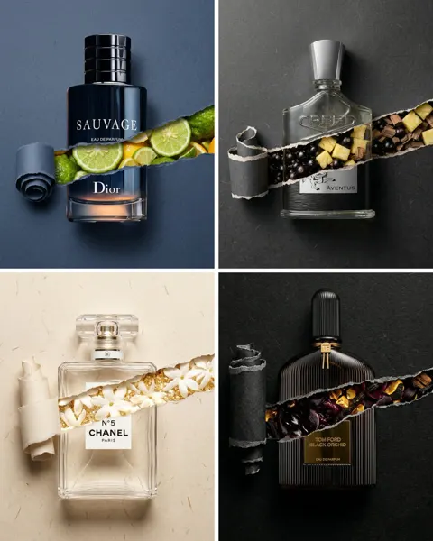 Paper tearing dior blue citrus
