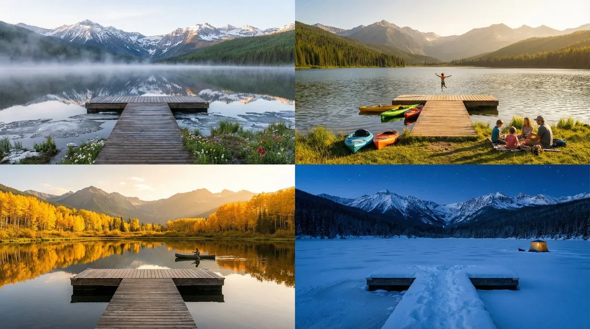 Cinematic four seasons grid — Sonra