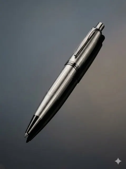 8k luxury metal pen photography