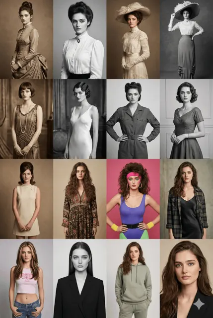 Century fashion evolution