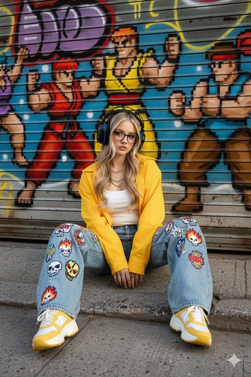 Sunny street fighter graffiti girl — Sonra