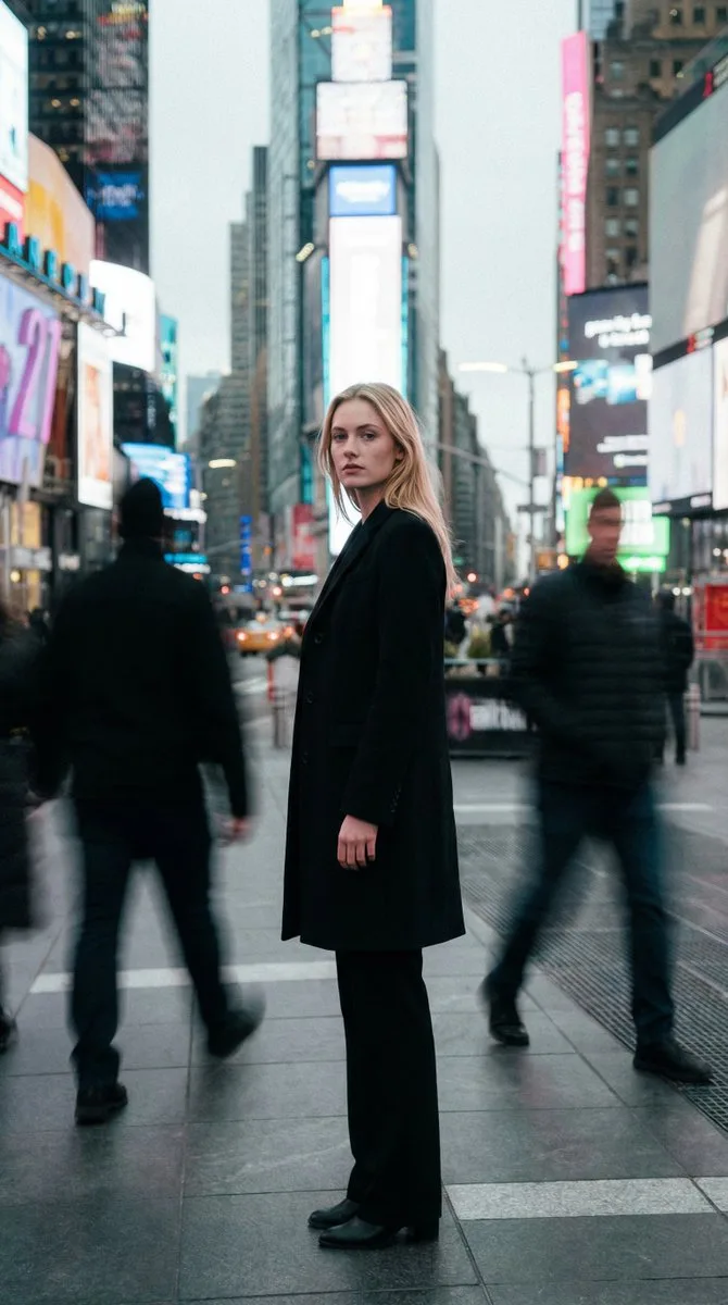 Times square quiet blonde — Sonra