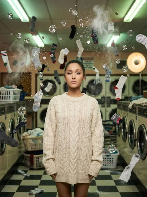 Floating serene retro laundromat