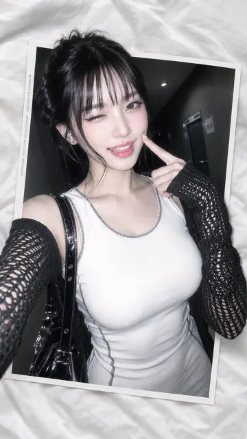 K pop backstage flash collage photography