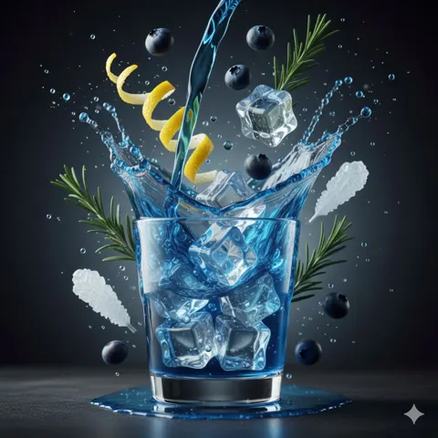 Suspended luxury cocktail
