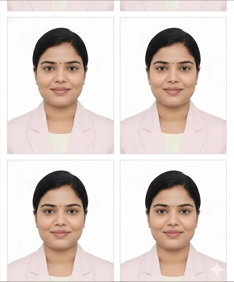 Ultra realistic id photo grid — Sonra