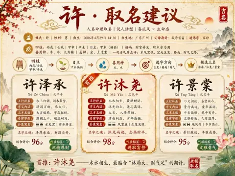 Ancient naming poster