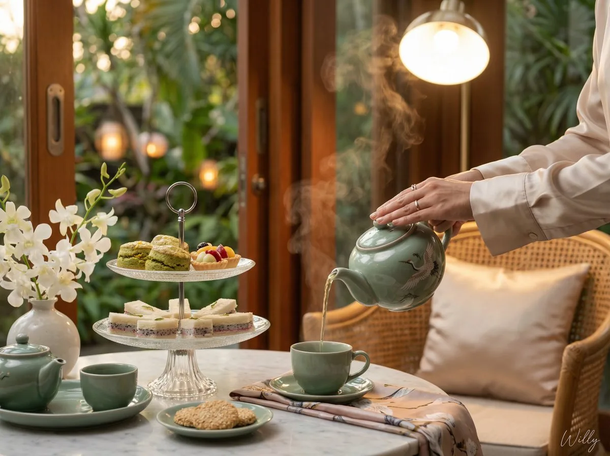 Vietnamese elegant afternoon tea sunshine — Sonra