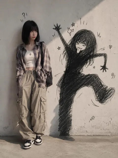 Mischievous doodle shadow mimicry 1784988928158