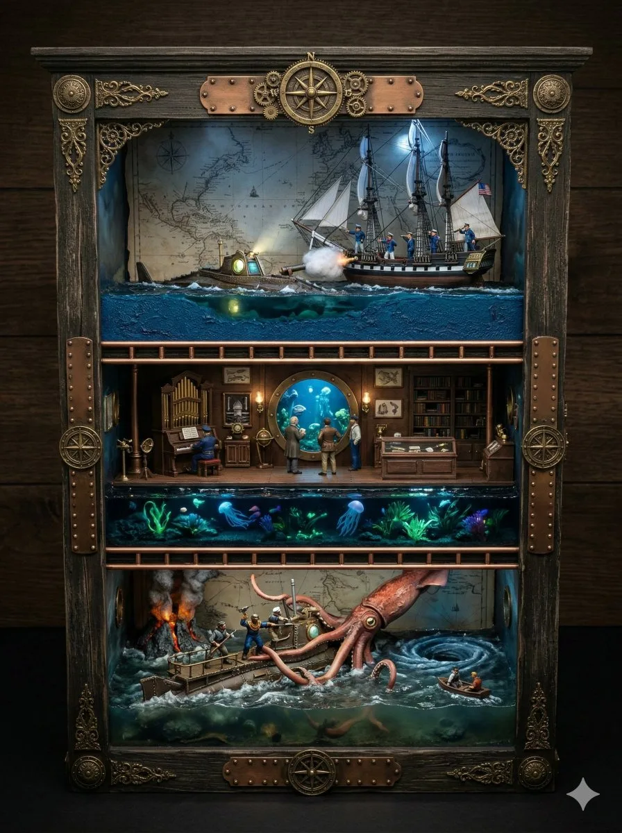 Twenty thousand leagues diorama — After