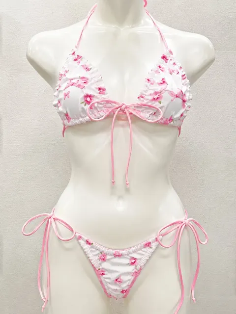 Japanese sweet floral bikini