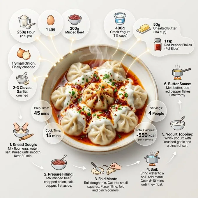 Magazine style manti dumpling — Sonra