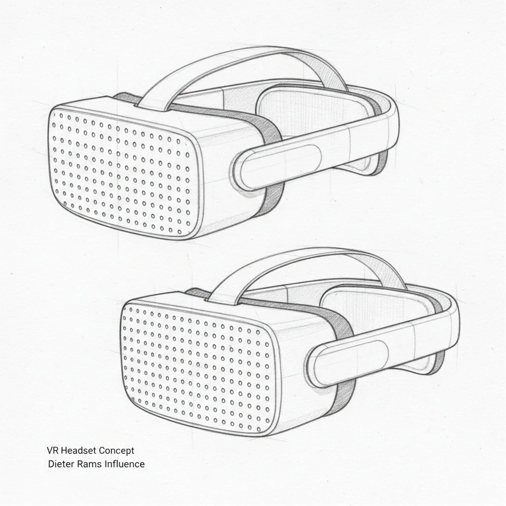 Minimalist vr headset sketch — After