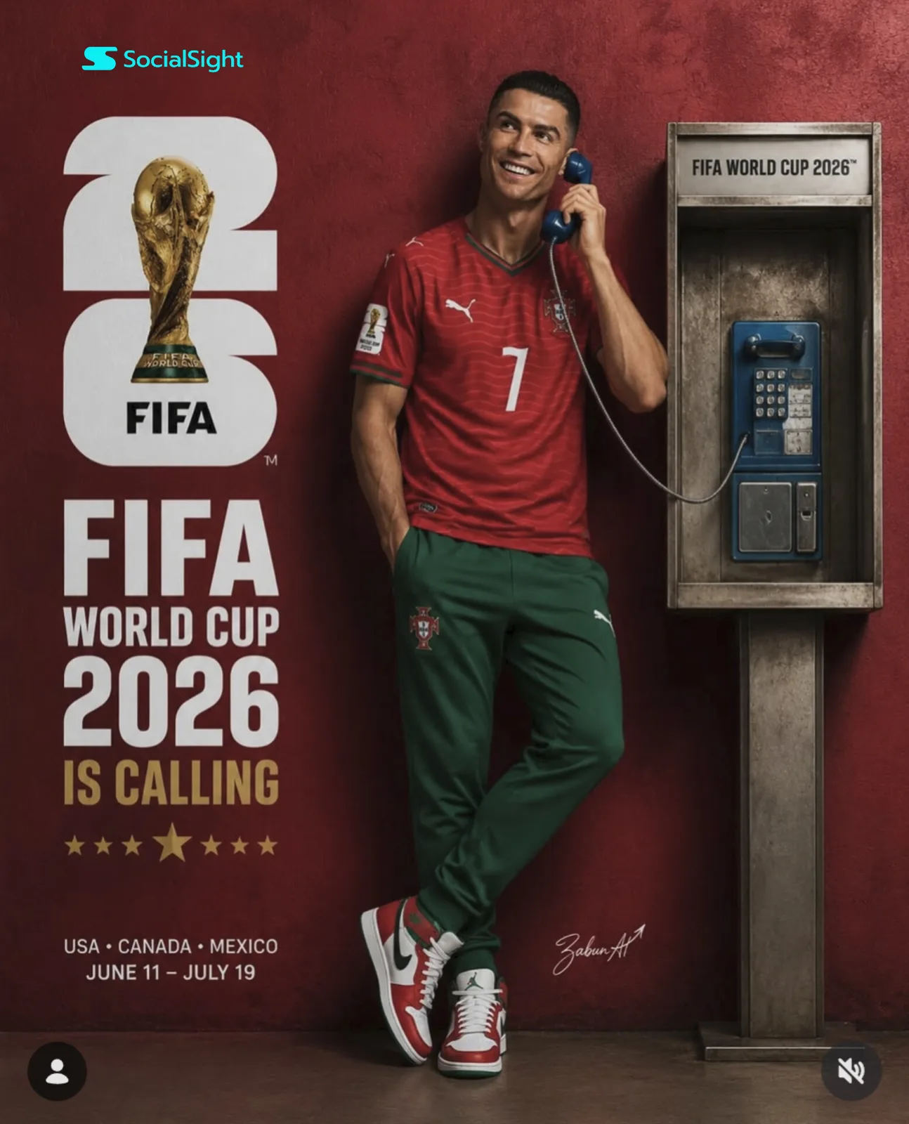 Fifa world cup 2026 ronaldo promotional poster — After