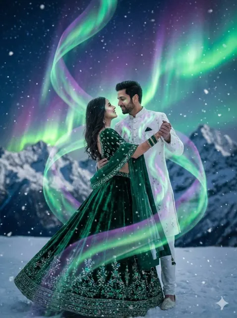 Himalayan aurora dream wedding