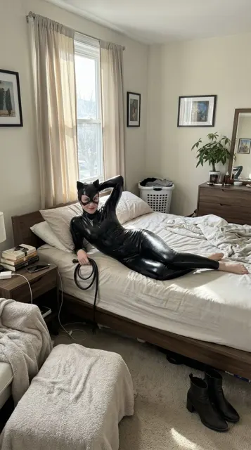 Morning sunlight lazy sexy catwoman