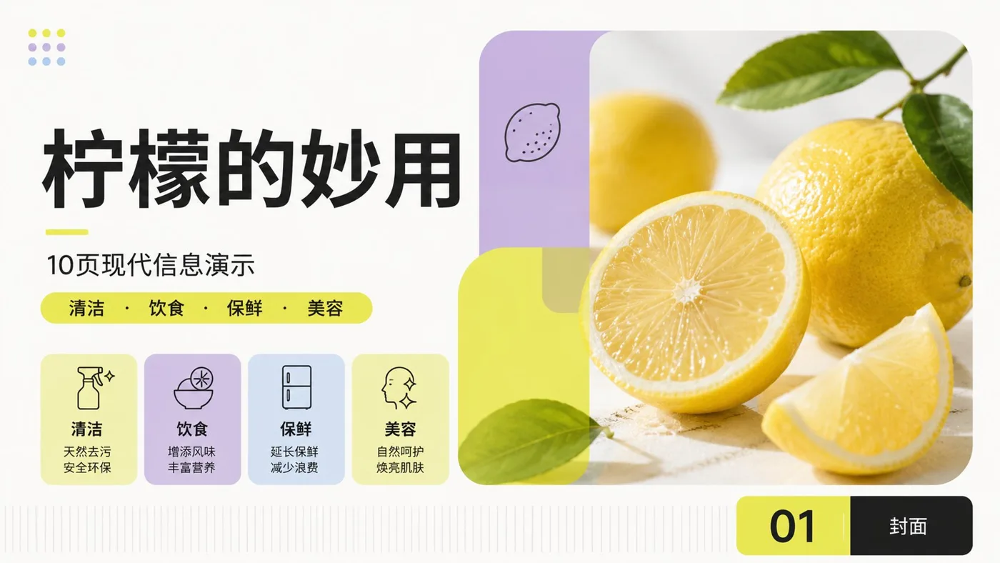 Modern modular international ppt system lemon uses — Sonra