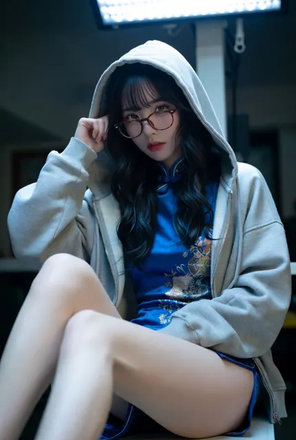 Japanese korean model cheongsam abandoned operating room