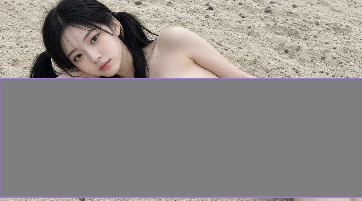 Beach side pigtail girl — Sonra