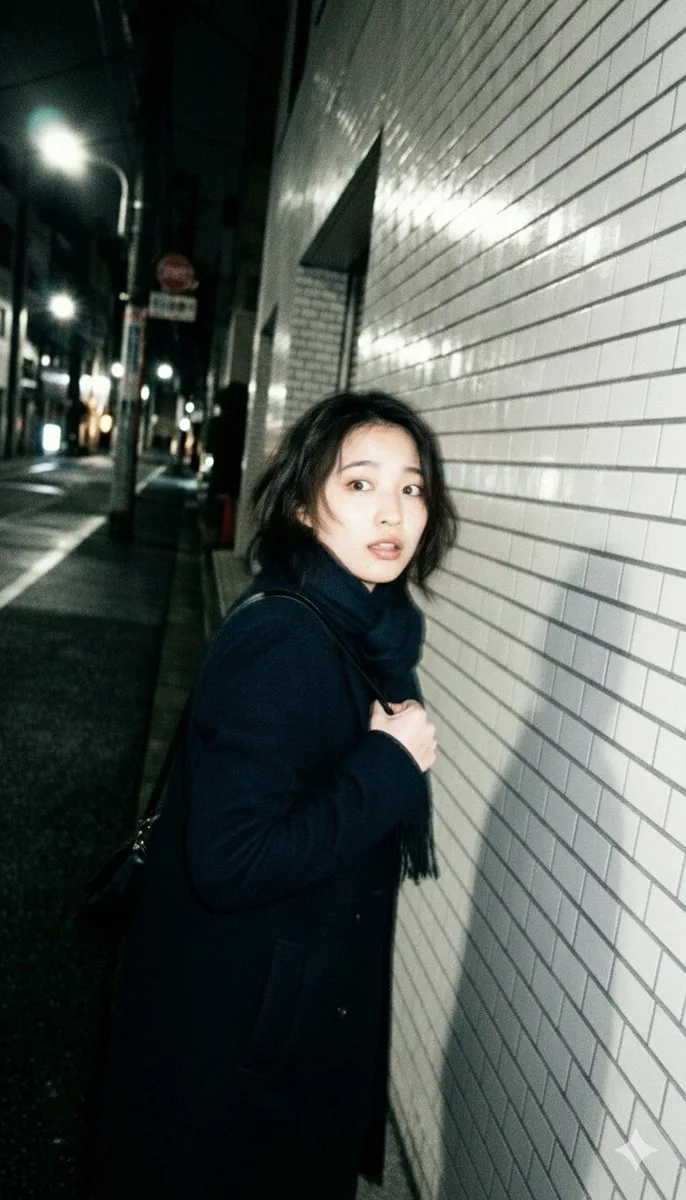Tokyo night flash shy moment — Sonra