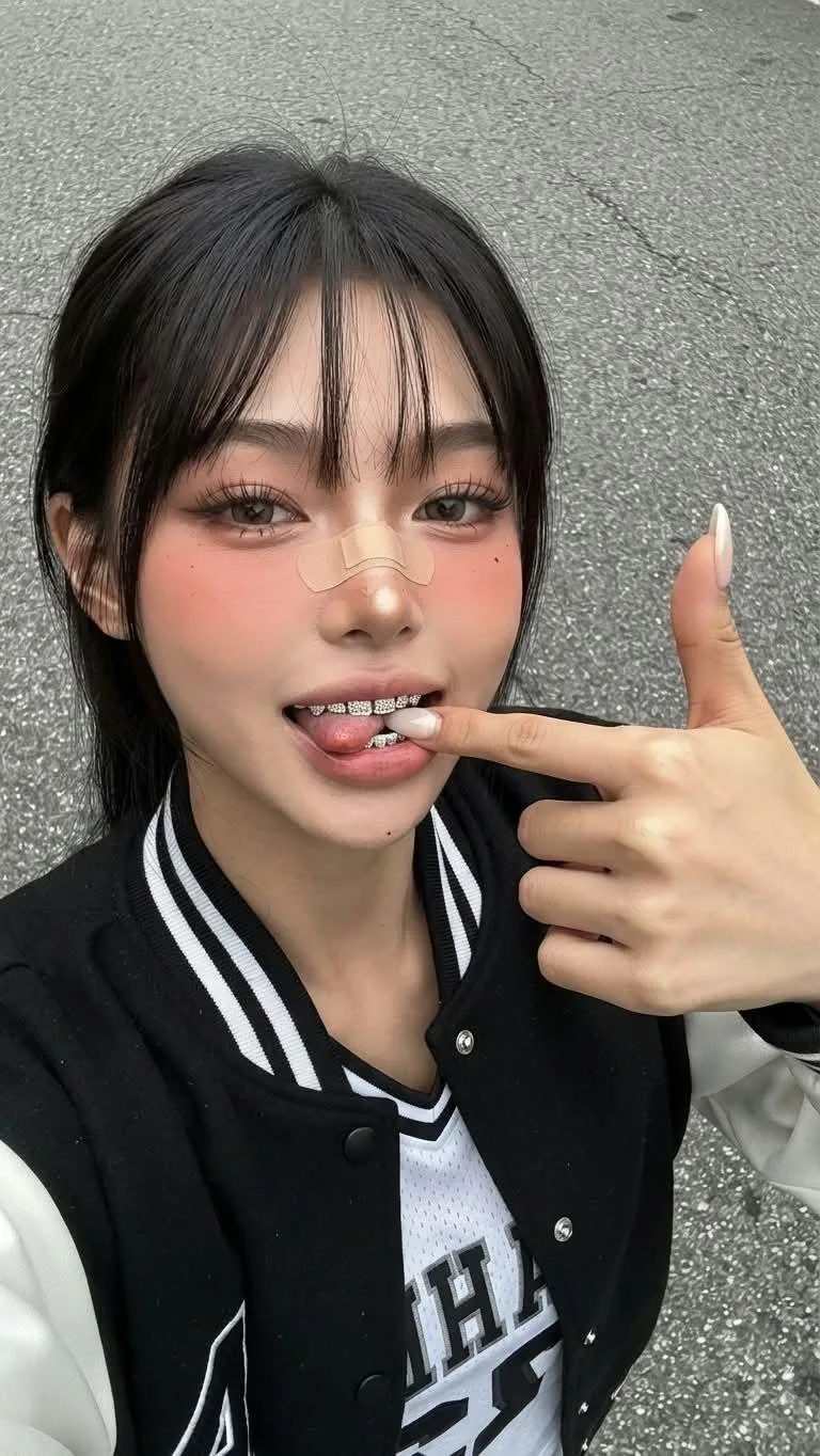 Ultra realistic smartphone selfie douyin style girl — Sonra