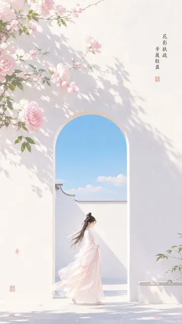 Oriental zen minimalist clear illustration
