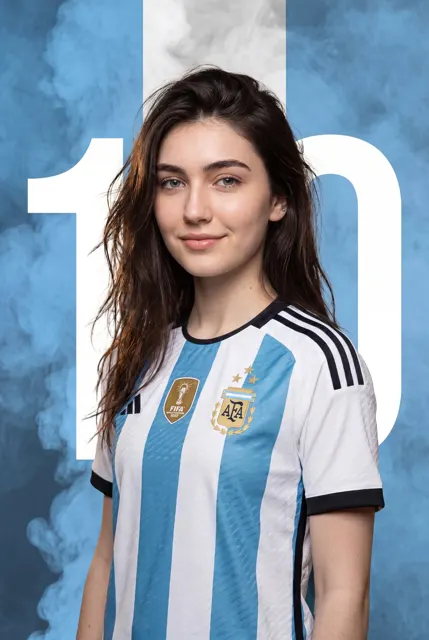 Argentina soccer sports promotional poster