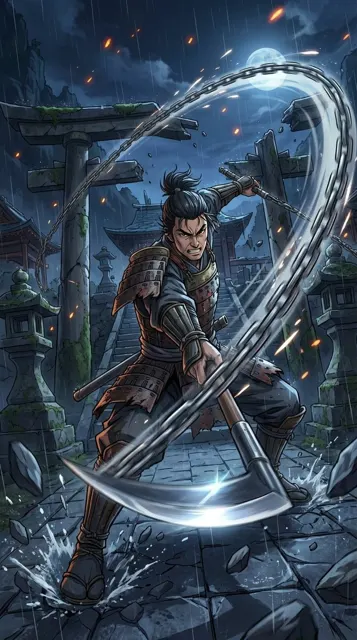Night shrine kusarigama strike