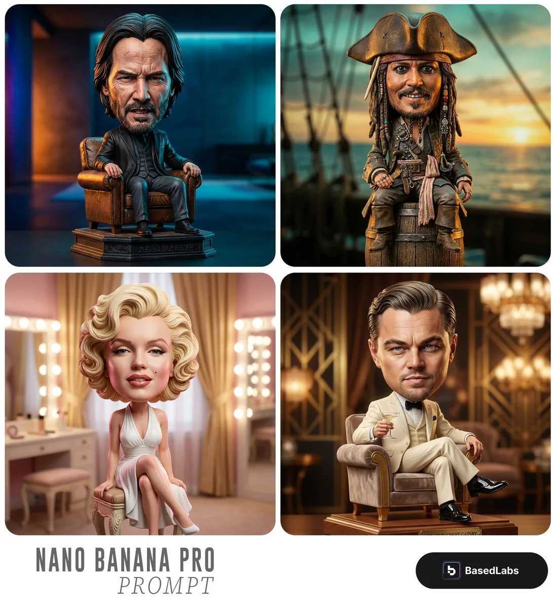 Realistic fierce cute bobblehead — After