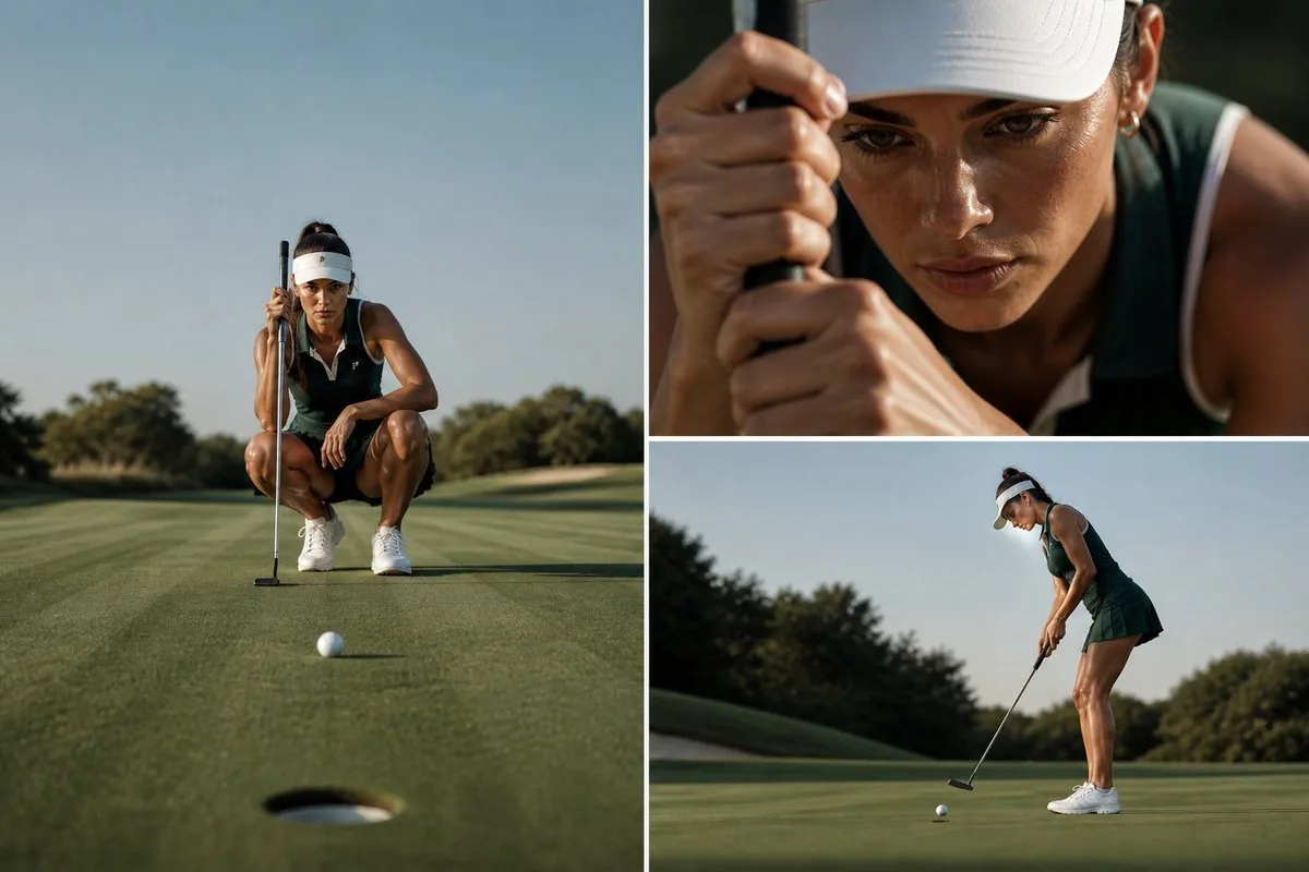High end minimal female golf photography — Sonra