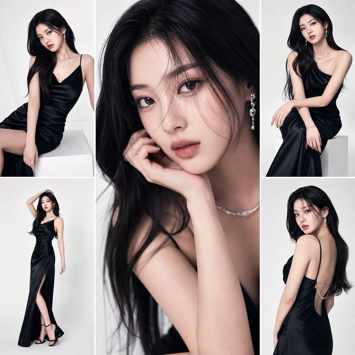 Kpop idol high fashion studio editorial — After