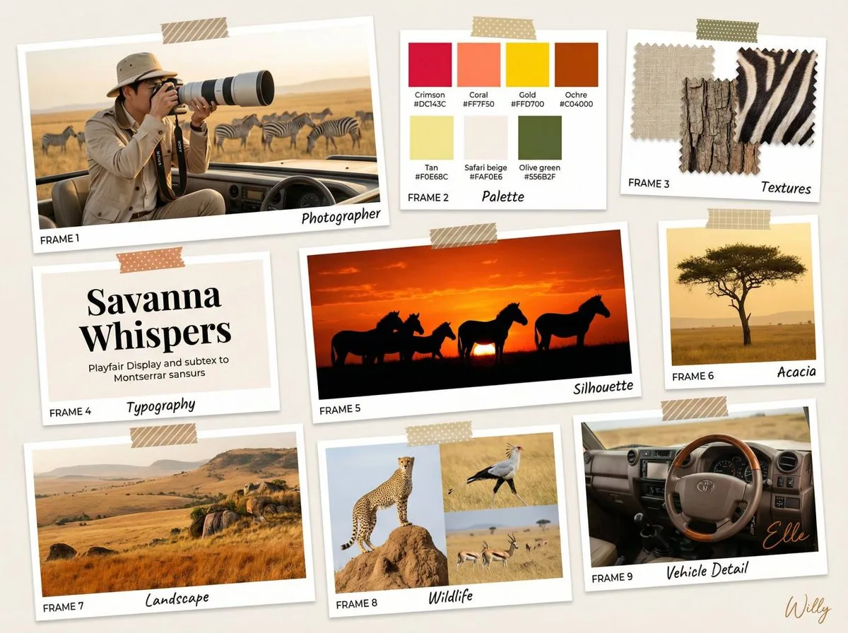 Korean photographer savanna mood board — Sonra