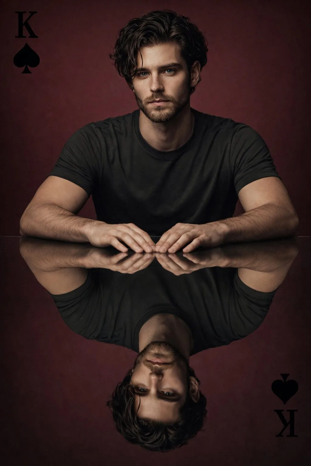 King of spades symmetry portrait — Sonra