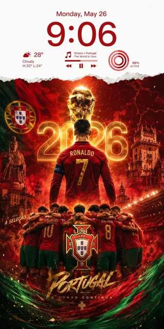 Portugal 2026 world cup legend captain smartphone wallpaper