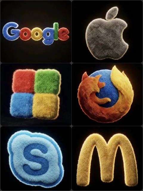 Hyper realistic 3d furry logo